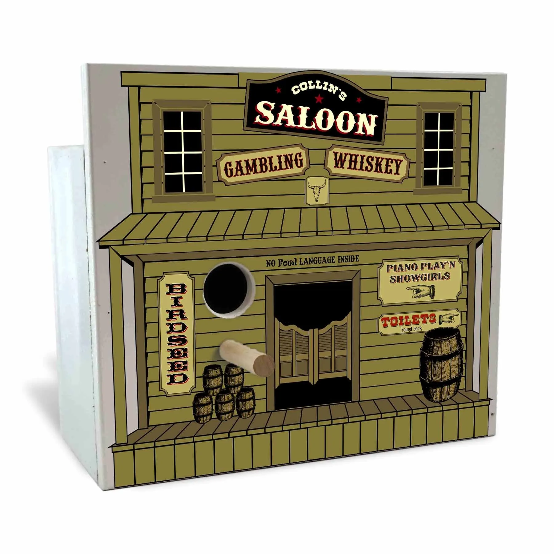 Saloon Birdhouse - Personalized
