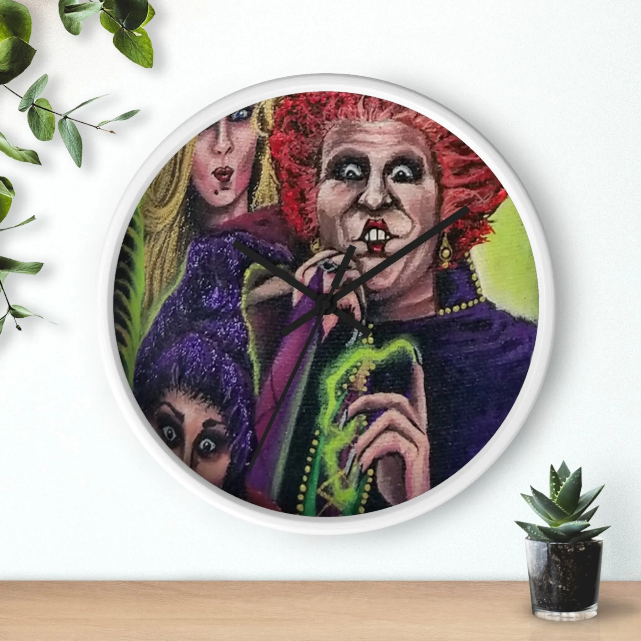 Tis Time! Hocus Pocus Wall Clock