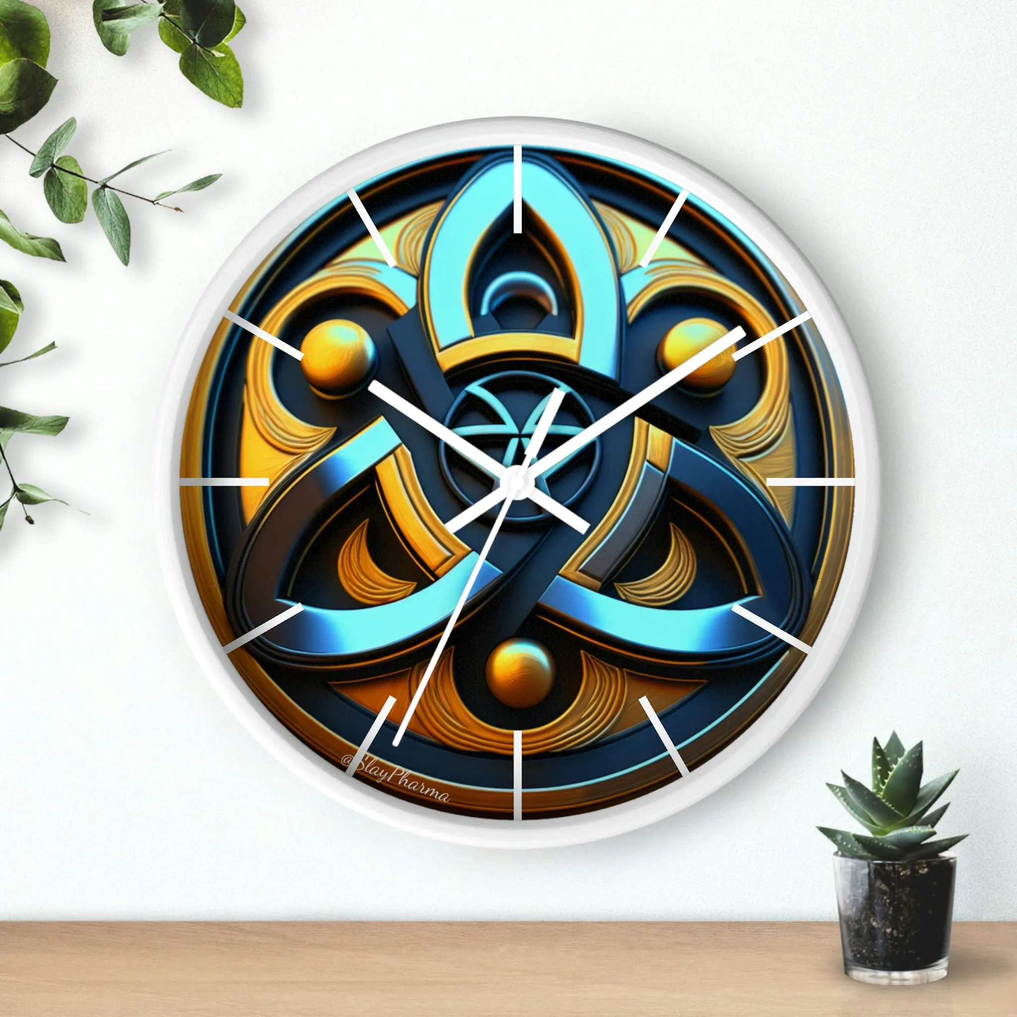 Trinity Wall Clock #1 w/ lines